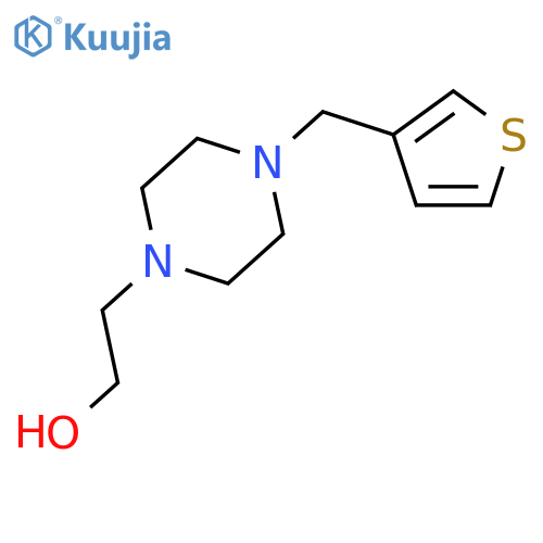 2-{4-[(thiophen-3-yl)methyl]piperazin-1-yl}ethan-1-ol structure