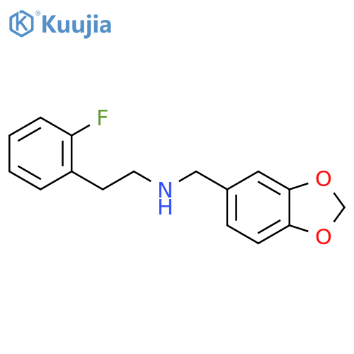 Benzo[1,3]dioxol-5-ylmethyl-[2-(2-fluoro-phenyl)-ethyl]-amine structure