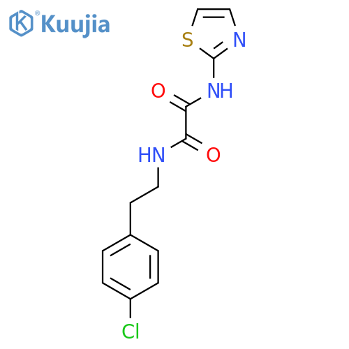 N'-2-(4-chlorophenyl)ethyl-N-(1,3-thiazol-2-yl)ethanediamide structure