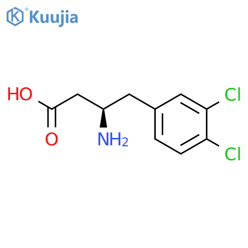(R)-3-Amino-4-(3,4-dichlorophenyl)butanoic acid hydrochloride structure