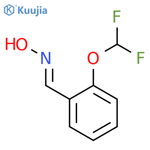 N-{2-(difluoromethoxy)phenylmethylidene}hydroxylamine structure