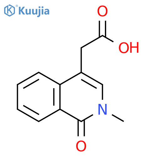 2-(2-methyl-1-oxo-1,2-dihydroisoquinolin-4-yl)acetic acid structure