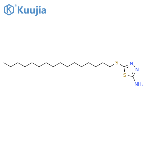 1,3,4-Thiadiazole, 2-amino-5-(hexadecylthio)- structure