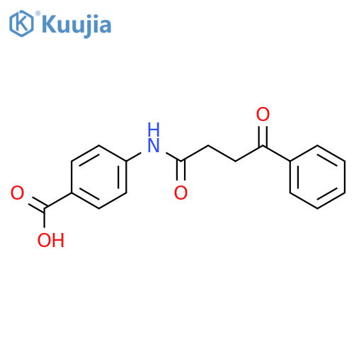 4-(4-Oxo-4-phenyl-butyrylamino)-benzoic acid structure
