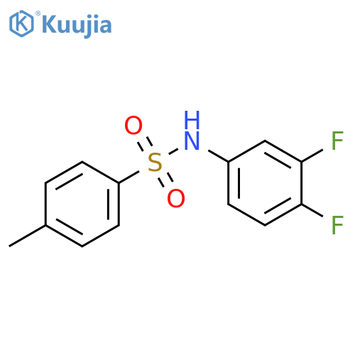 N-(3,4-difluorophenyl)-4-methylbenzenesulfonamide structure