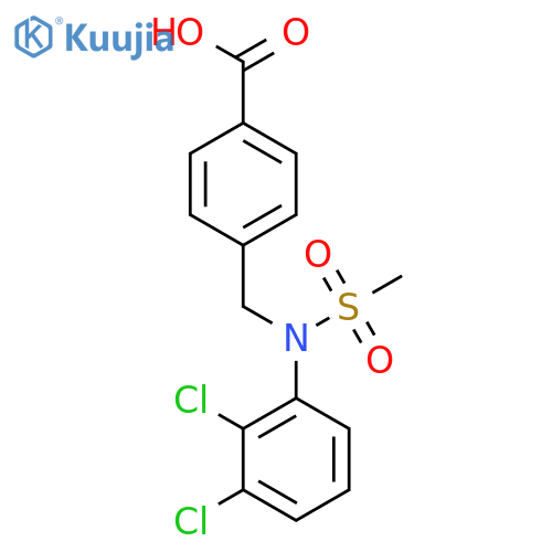 4-{(2,3-Dichlorophenyl)(methylsulfonyl)aminomethyl}benzoic acid structure
