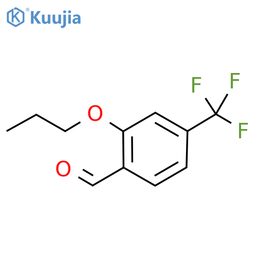 2-Propoxy-4-(trifluoromethyl)benzaldehyde structure