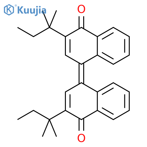 2-(1,1-Dimethylpropyl)-4-[3-(1,1-dimethylpropyl)-4-oxo-1(4h)-naphthalenylidene]-1(4h)-naphthalenone structure