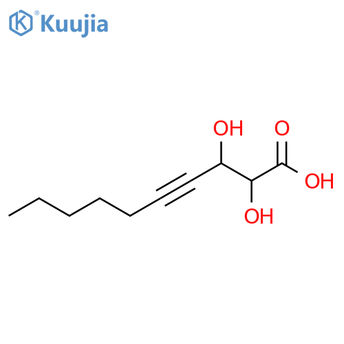 2,3-Dihydroxy-4-decynoic acid structure
