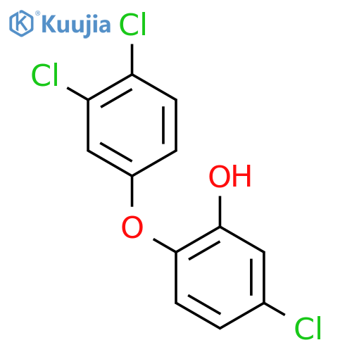 Phenol, 5-chloro-2-(3,4-dichlorophenoxy)- structure