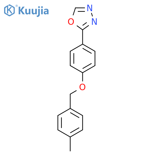 2-{4-[(4-Methylphenyl)methoxy]phenyl}-1,3,4-oxadiazole structure