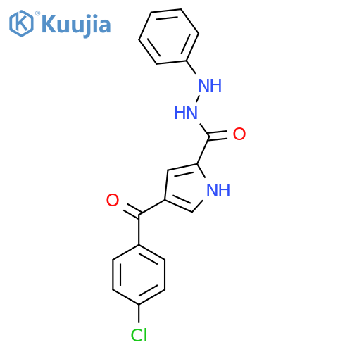 4-(4-chlorobenzoyl)-N'-phenyl-1H-pyrrole-2-carbohydrazide structure