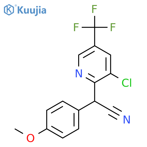 2-3-Chloro-5-(trifluoromethyl)-2-pyridinyl-2-(4-methoxyphenyl)acetonitrile structure