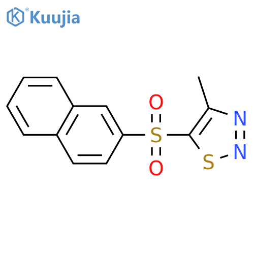 4-Methyl-5-(2-naphthylsulfonyl)-1,2,3-thiadiazole structure