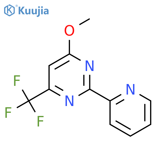 Methyl 2-(2-pyridinyl)-6-(trifluoromethyl)-4-pyrimidinyl ether structure