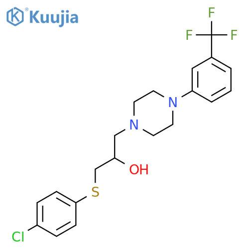 1-[(4-Chlorophenyl)sulfanyl]-3-{4-[3-(trifluoromethyl)phenyl]piperazino}-2-propanol structure