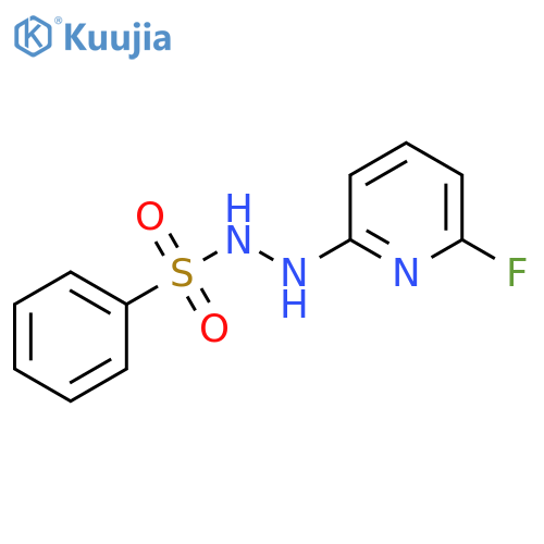 N'-(6-fluoro-2-pyridinyl)benzenesulfonohydrazide structure