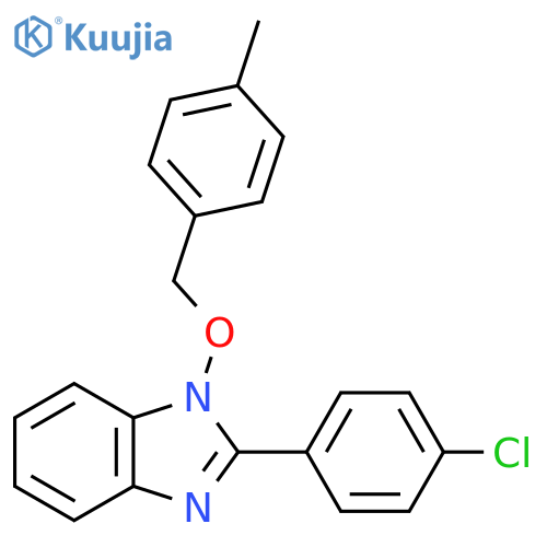 2-(4-chlorophenyl)-1-[(4-methylbenzyl)oxy]-1H-1,3-benzimidazole structure