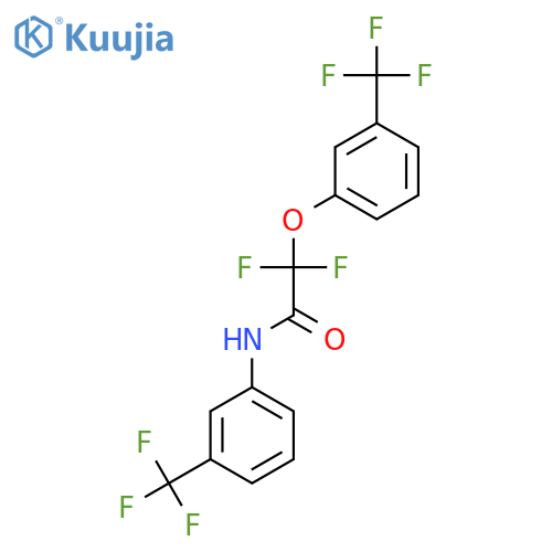 2,2-difluoro-2-[3-(trifluoromethyl)phenoxy]-N-[3-(trifluoromethyl)phenyl]acetamide structure