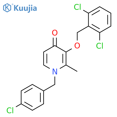 1-(4-Chlorobenzyl)-3-((2,6-dichlorobenzyl)oxy)-2-methyl-4(1H)-pyridinone structure