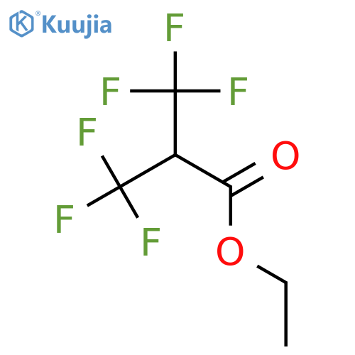 ethyl 3,3,3-trifluoro-2-(trifluoromethyl)propanoate structure