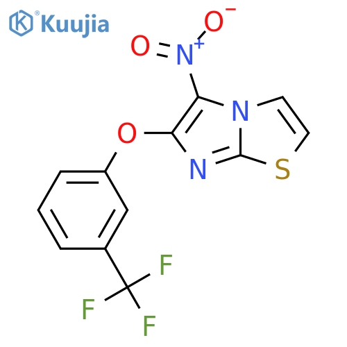 5-Nitro-6-[3-(trifluoromethyl)phenoxy]imidazo[2,1-b][1,3]thiazole structure