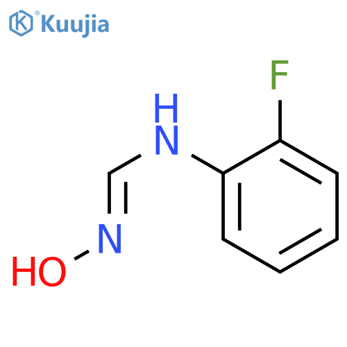 Methanimidamide,N-(2-fluorophenyl)-N'-hydroxy- structure