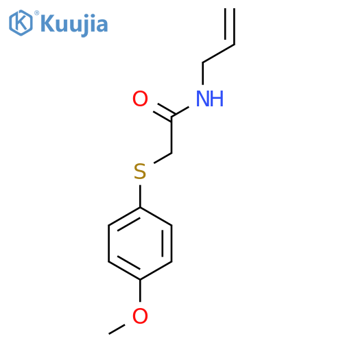 N-Allyl-2-[(4-methoxyphenyl)sulfanyl]acetamide structure