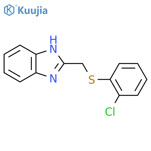 2-(((2-Chlorophenyl)sulfanyl)methyl)-1H-1,3-benzimidazole structure