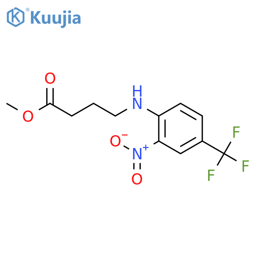 Methyl 4-((2-nitro-4-(trifluoromethyl)phenyl)amino)butanoate structure