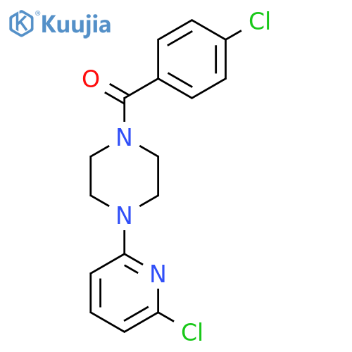 (4-CHLOROPHENYL)[4-(6-CHLORO-2-PYRIDINYL)PIPERAZINO]METHANONE structure