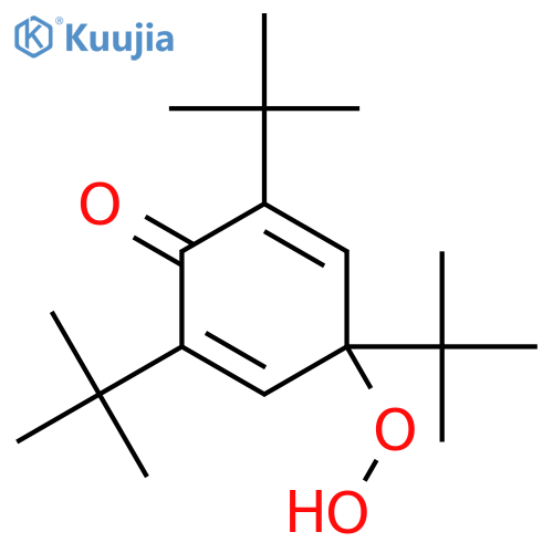 2,5-Cyclohexadien-1-one, 2,4,6-tris(1,1-dimethylethyl)-4-hydroperoxy- structure
