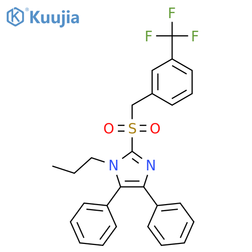 4,5-Diphenyl-1-propyl-2-[[3-(trifluoromethyl)phenyl]methylsulfonyl]imidazole structure