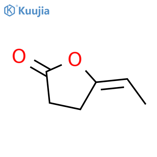 (5E)-5-ethylidenedihydrofuran-2(3H)-one structure