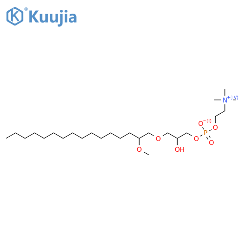 1-O-Alkylglycero-3-phosphocholines; 1-(2-Methoxyhexadecyl)glycero-3-phosphocholine structure