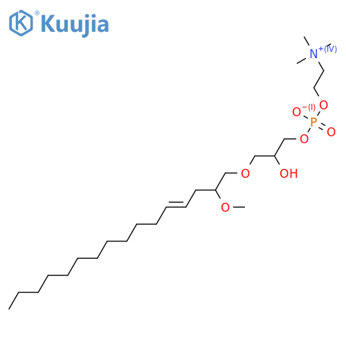 1-O-Alkylglycero-3-phosphocholines; 1-(2-Methoxy-4Z-hexadecenyl)glycero-3-phosphocholine structure