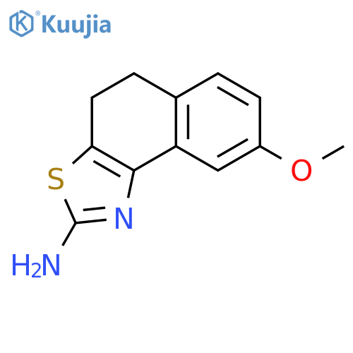 8-Methoxy-4,5-dihydro-naphtho1,2-dthiazol-2-yl-amine structure