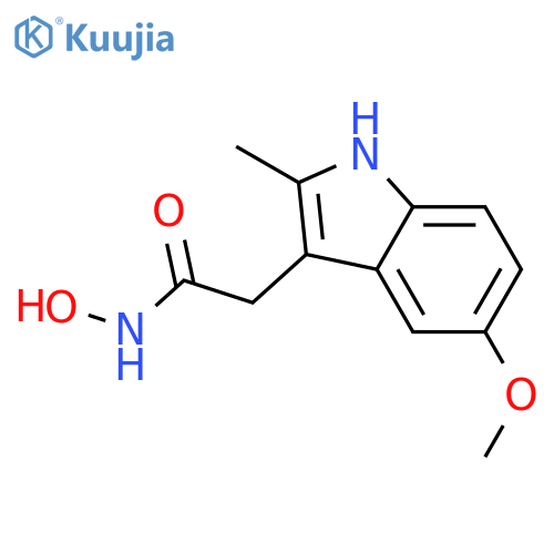 1H-Indole-3-acetamide,N-hydroxy-5-methoxy-2-methyl- structure