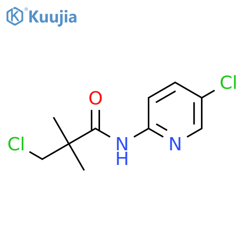 3-chloro-N-(5-chloropyridin-2-yl)-2,2-dimethylpropanamide structure