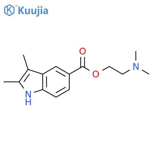 1H-Indole-5-carboxylic acid, 2,3-dimethyl-, 2-(dimethylamino)ethyl ester structure