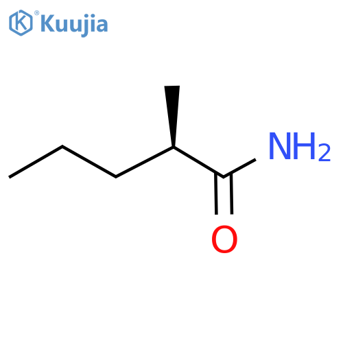 (R)-2-Methylvaleramide structure