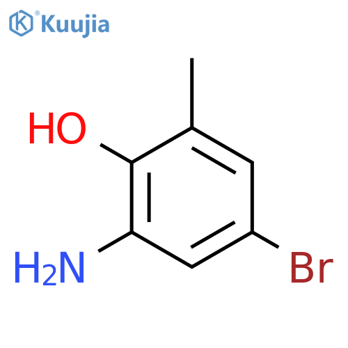 2-Amino-4-bromo-6-methylphenol structure
