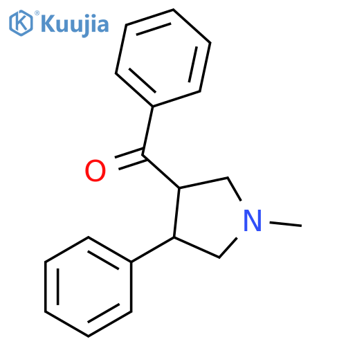 (1-METHYL-4-PHENYLTETRAHYDRO-1H-PYRROL-3-YL)(PHENYL)METHANONE structure