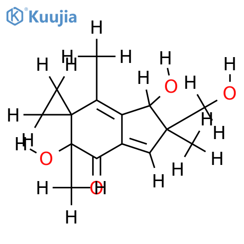 2',3'-Dihydro-3',6'-dihydroxy-2'-hydroxymethyl-2',4',6'-trimethyl-spiro--(6'H)-on (Illudin S) structure
