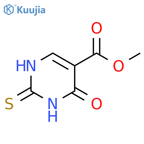 4-Oxo-2-thioxo-1,2,3,4-tetrahydro-pyrimidine-5-carboxylic acid methyl ester structure