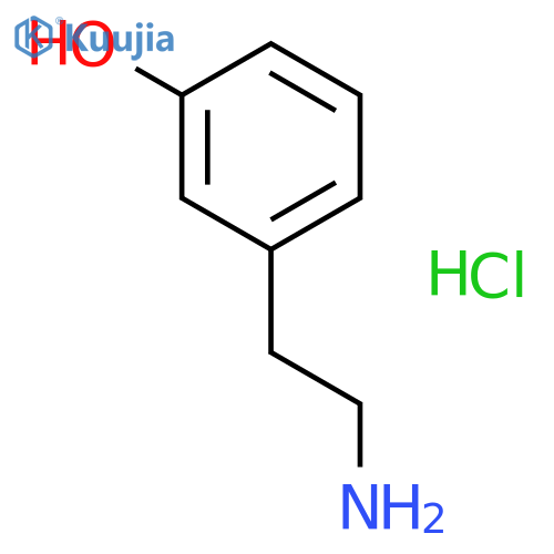 3-(2-Aminoethyl)phenol hydrochloride structure