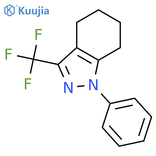 1-Phenyl-3-(trifluoromethyl)-4,5,6,7-tetrahydro-1H-indazole structure