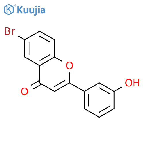 6-Bromo-2-(3-hydroxyphenyl)-4H-chromen-4-one structure