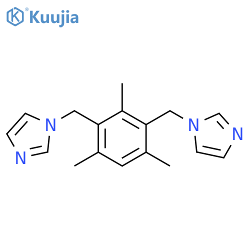 1H-Imidazole, 1,1'-[(2,4,6-trimethyl-1,3-phenylene)bis(methylene)]bis- structure