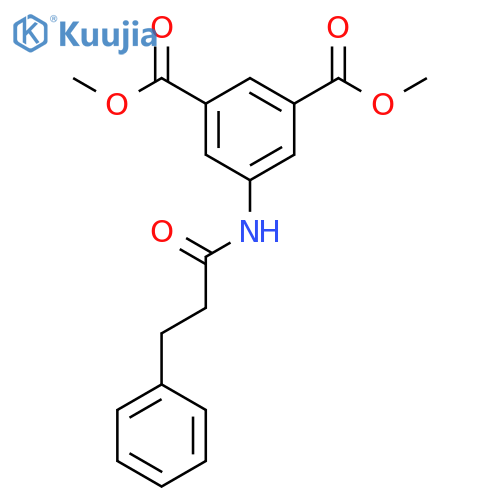 dimethyl 5-[(3-phenylpropanoyl)amino]benzene-1,3-dicarboxylate structure